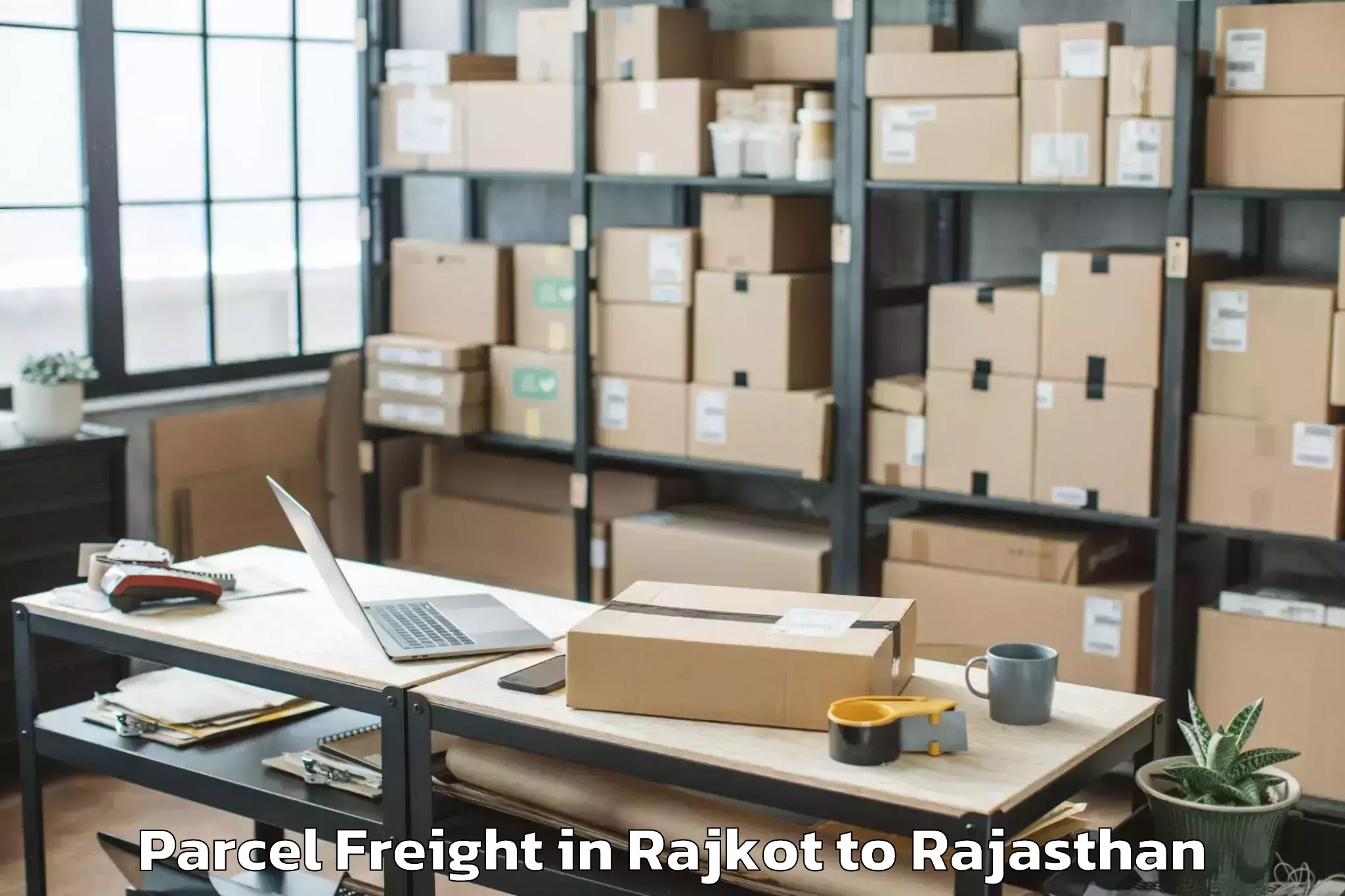 Leading Rajkot to Tonk Parcel Freight Provider